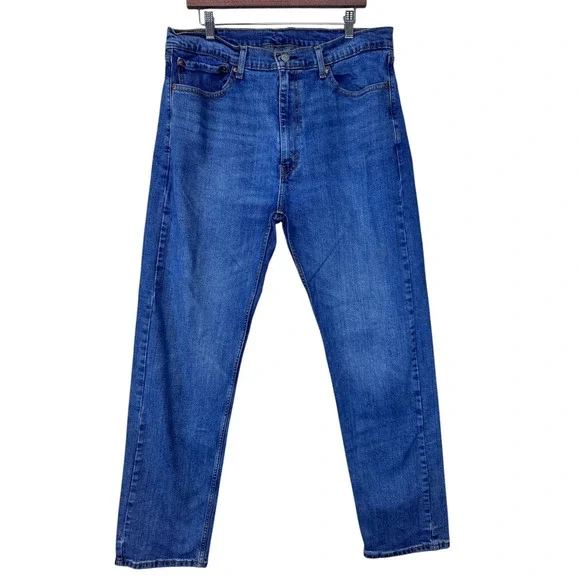 Levi Strauss 505 Mens‎ Jeans 36 x 33 Medium Wash Straight Leg Denim Pants