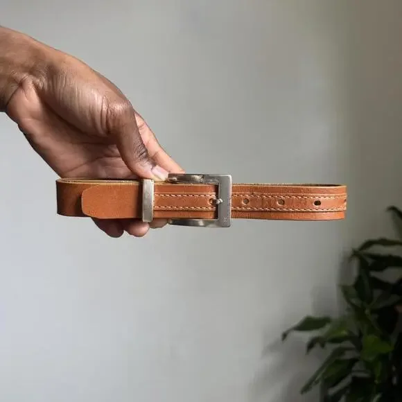 Vintage boho tan‎ mini belt size M