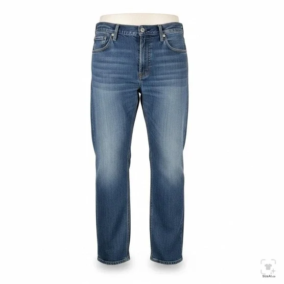 Levis 514 Jeans Mens 38x31 (38x32) Blue Medium Wash Straight Denim Zip Fly