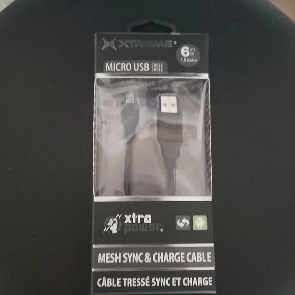 NWOT micro USB cable 6ft