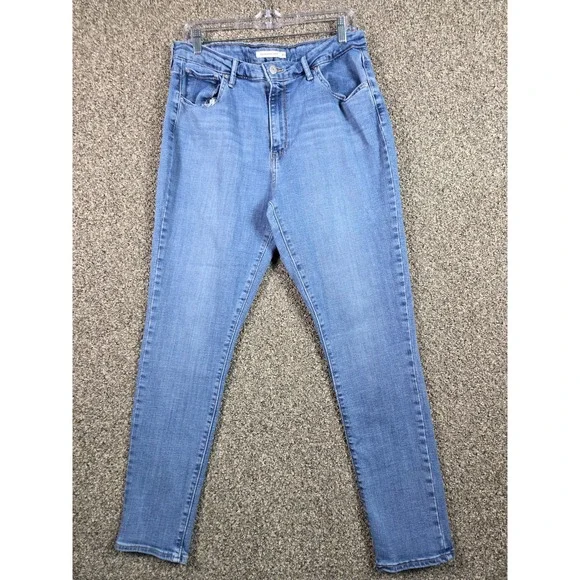 Levi 721 High Rise Skinny Jeans Men 33 Blue Medium Wash Denim Pants