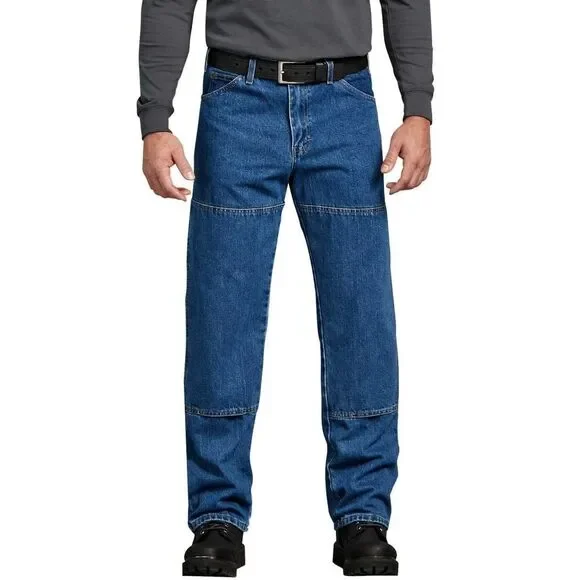 New! DICKIES Men's Relaxed Fit Workhorse Blue Jeans Denim 100% Cotton Big & Tall