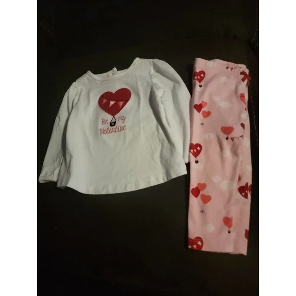 Gymboree valentine's‎ day be my valentine heart balloon outfit 6 12 months