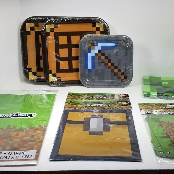 Minecraft party decorations