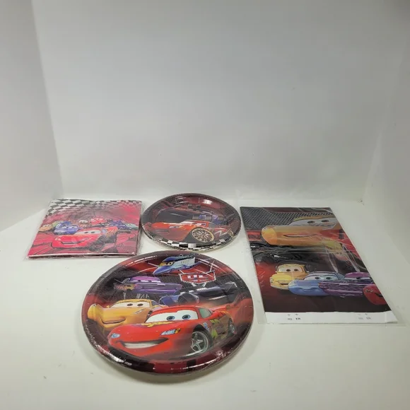 Disney Cars Party Plates, Napkins & Tablecloth