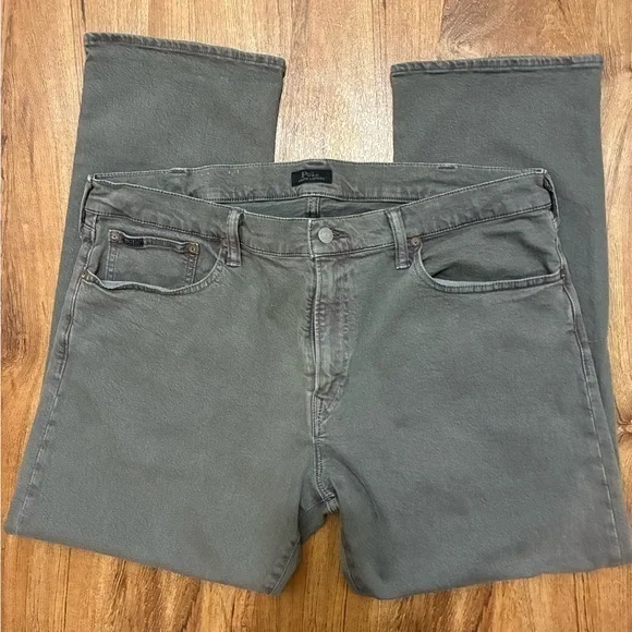 Polo Ralph Lauren Black Denim Jeans with Twill Weave Pre Owned Great Condition