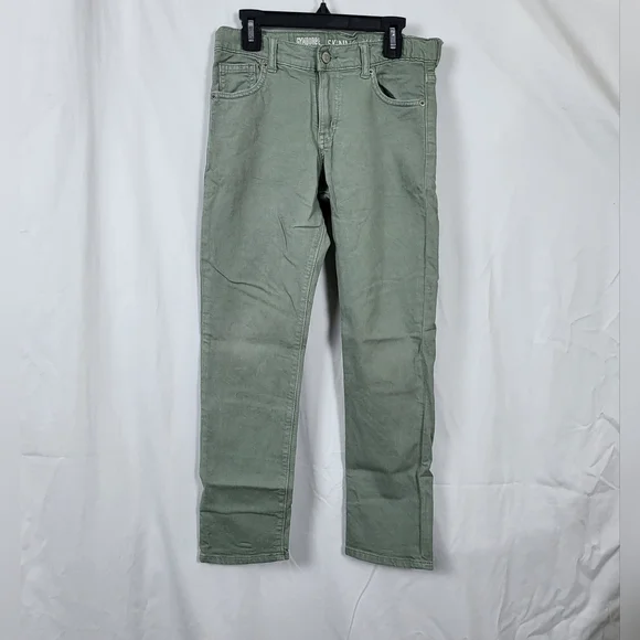 Gymboree Boys Sage Green Preppy 5-Pocket‎ Styling Skinny Hipster Rocker Jeans 10