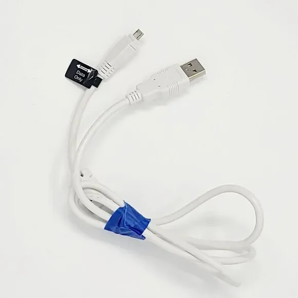 Mini USB DATA ONLY Cable USB A White Cord Camera GPS MP3 PDA