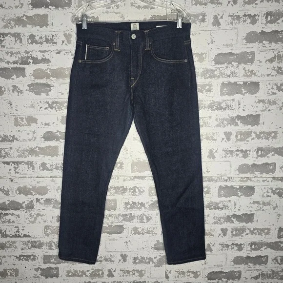 Kato Hiroshi The Scissors Slim Tapered Indigo Raw Selvedge Denim Jeans Mens 30