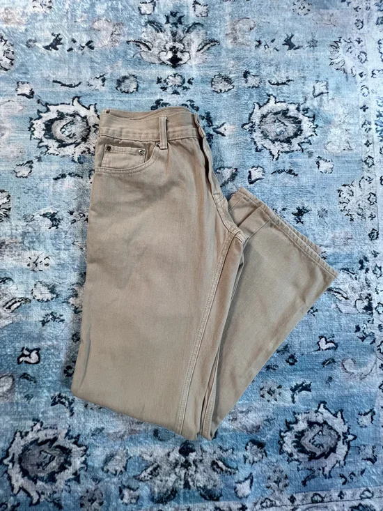 Indigo People Men Olive Straight-Leg Pants 32Wx32L