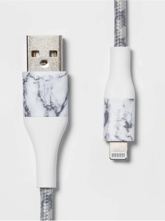 Bundle of 2 Charging Cables - 6' Lightning to USB-a Braided Cables- Heyday