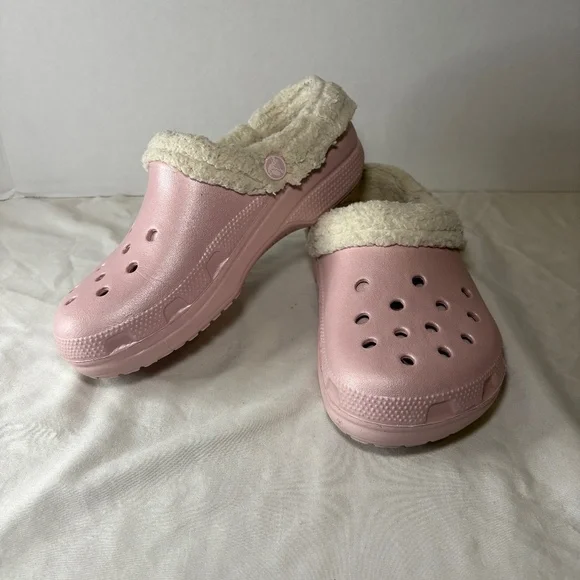 Crocs Quartz ( Pink ) Classic Blitzen IV Lined Clog US Women 6/Men 4