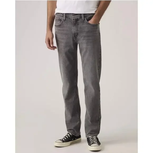 Levi's 502 Taper Jeans Men's W34 L32 Gray Stretch Denim NWOT
