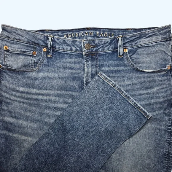 American Eagle Airflex+ Original Straight Jeans Mens 38x32 (Fits 30