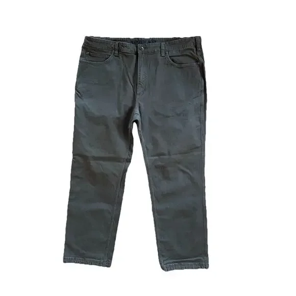 Duluth Trading JEANS Men’s 42 X 30 Flex Fire Hose Relaxed Fit pants Green B25