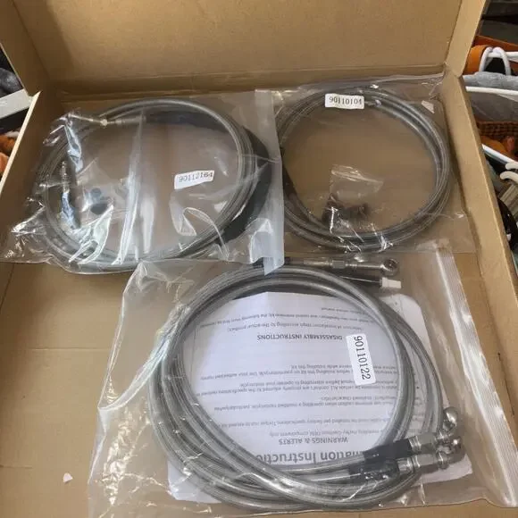 Mofun Harley Ape Hanger Cable Kit Brake Line Clutch Throttle Wiring 12-14”