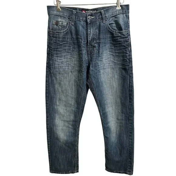 Southpole Men’s Jeans Baggy Y2K 90’s‎ Dark Wash 34x31.5