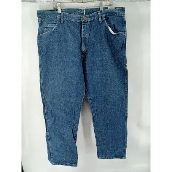 Wrangler Jeans Men's Size 42x30 Straight Regular Blue Cotton