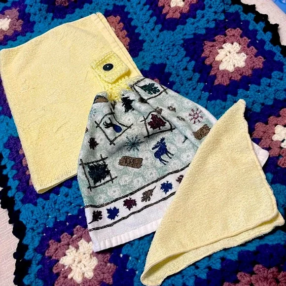 Vintage Kitchen and Bath Towel Bundle