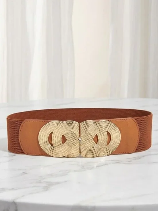 Ladies Brown Gorgeous Statement Belt (29.5 Inches)