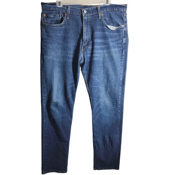 Levi Strauss 501 Original Fit Mens Jeans Dark Wash Button‎ Fly W38 L33