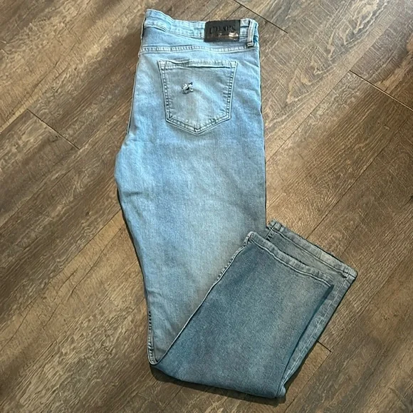 CHAPS Jeans Men Slim Straight Fit Jeans Size‎ 36 X 30 Light Wash