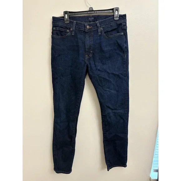 Men's J Crew Blue Denim Jeans Slim Fit Straight Size 32x32 Preppy