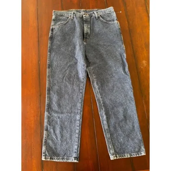 Rustler Jeans Men 36x29 Regular Fit NWT Heavyweight Denim Straight Leg Workwear