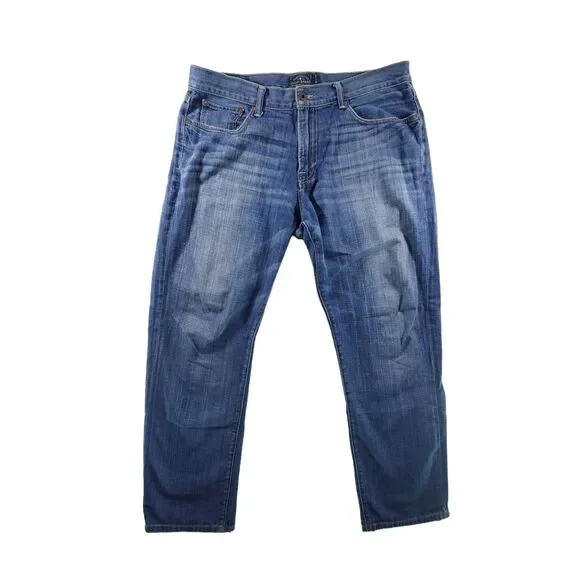 36x30 (actual 38x31) Lucky Jeans 221 Original Straight Men's Medium Wash Denim