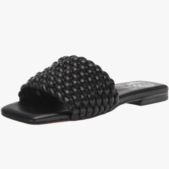 Vince Camuto Black Woven Sandals