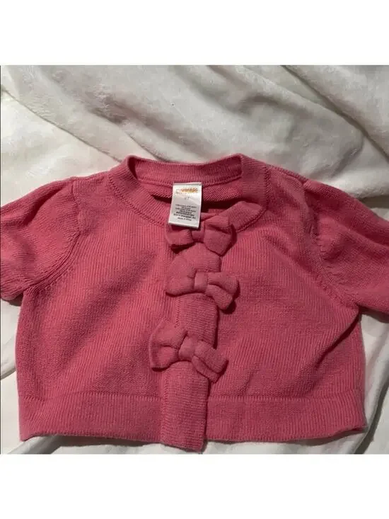 Gymboree 2t pink bow sweater worn once