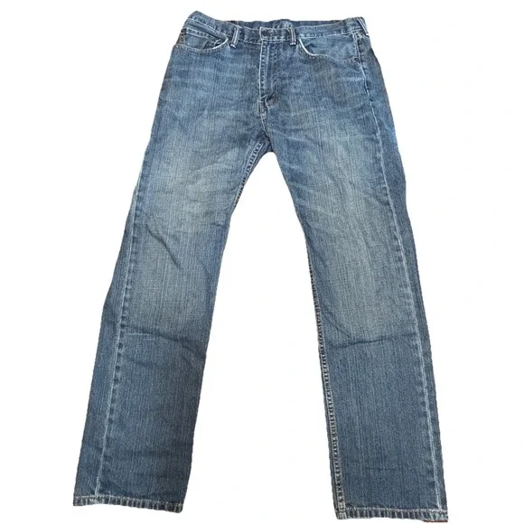Levi's 505 Men's Jeans 36x34 Regular Fit Straight Leg Blue Denim Zip Fly
