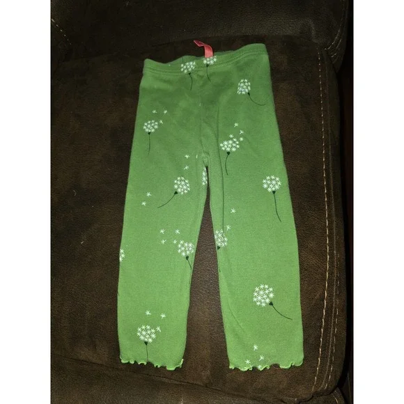 Gymboree vintage dandelion wishes green leggings size 12 18 months‎