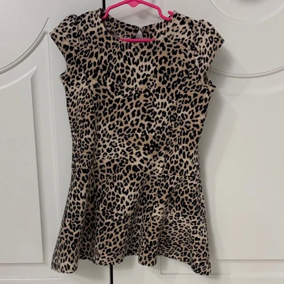 Gymboree Leopard Print Fit and Flare Girls Dress Size 6
