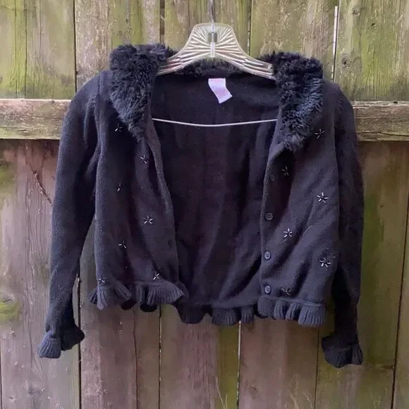 Gymboree black sweater sz. 6