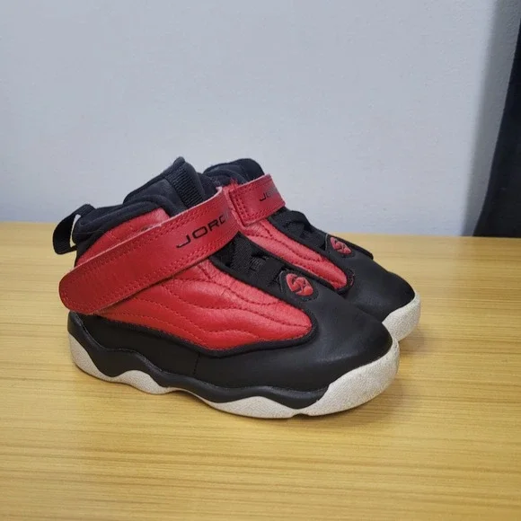 Nike Air Jordan Pro Strong Red Black White TD Toddler 7C 407486-601 Kids Shoes