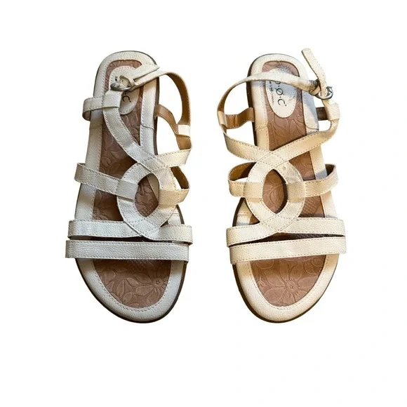 BOC Born Concept Strappy‎ Sandals Comfort Casual Adjustable White 9M