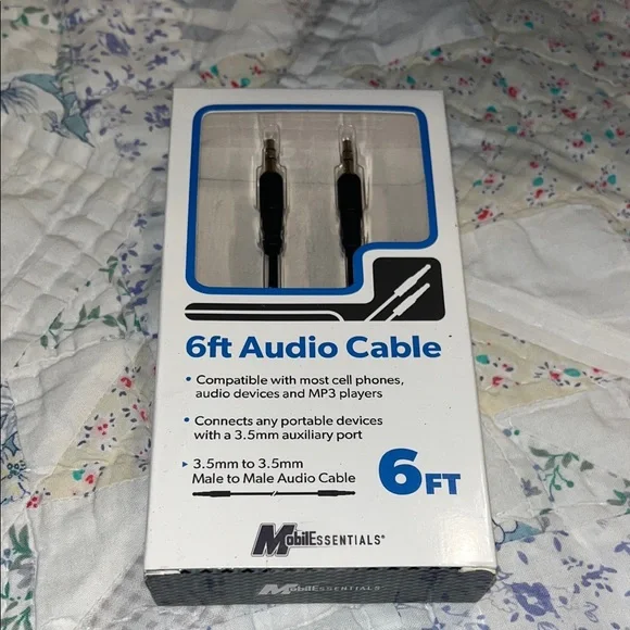 Black 6ft Audio Cable