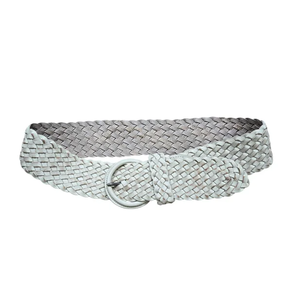 Abercrombie & Fitch Woven Leather Round-Buckle Women's Belt Size M/L