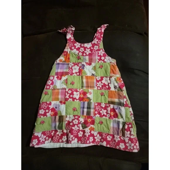 Gymboree surf adventure floral patchwork‎ dress size 12 18 months