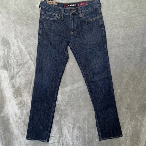 Tony Hawk Men's Skinny Denim Jeans Size 32x32 Dark Wash Blue Everyday Pants