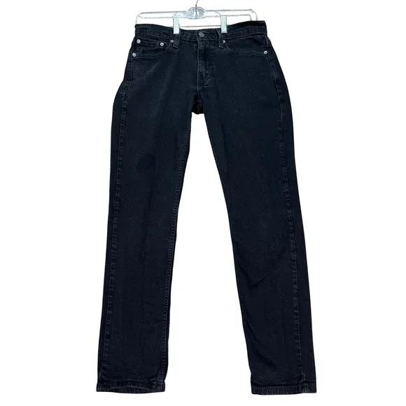 Levi's 511 Jeans Mens 29x32 Black Stretch Denim Pants Slim Fit 5 Pocket Twill