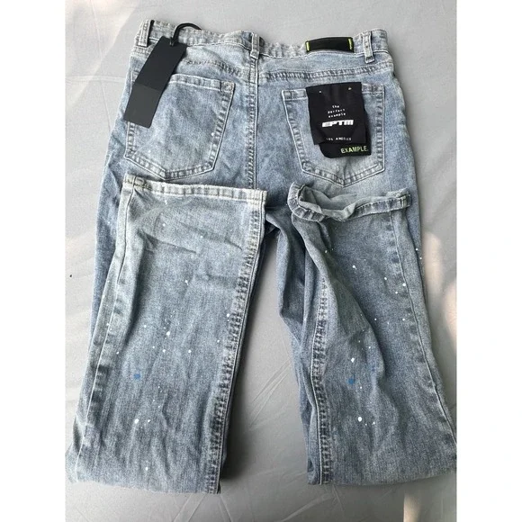 NWT EPTM‎ Paint Speck Stack Jeans Denim Size 32 Men's