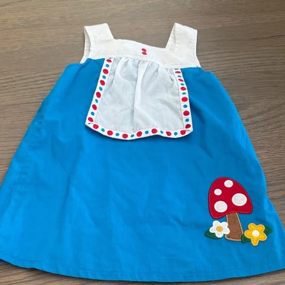 Gymboree White and Blue Striped Dress