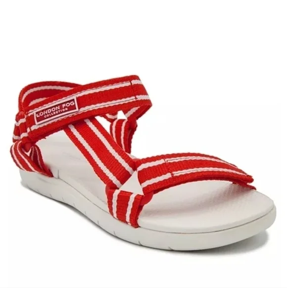 NEW London FogWomen's Shore Club Strap Sandals