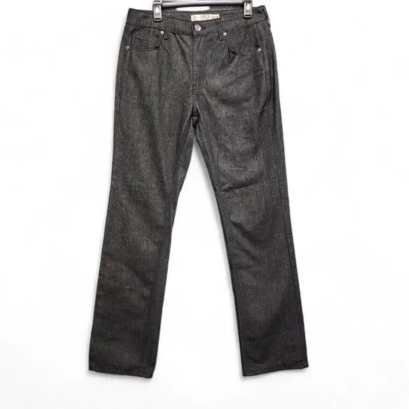 Noiz Jeans Men 34x34 (Fits as 30x33) Black Straight Leg 5 Pocket Denim Pants‎