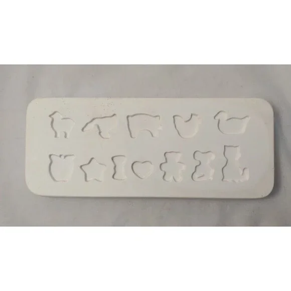 Vintage 1988 Specialty 12 Button or Appliques Ceramic Slip Casting Mold #701