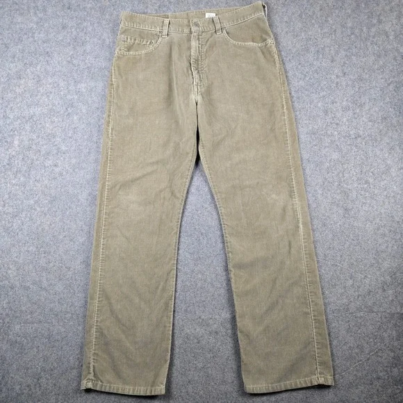 Vintage Levi's 505 Corduroy Pants Mens 34x30 Tan Straight Leg Skater Grunge 90s
