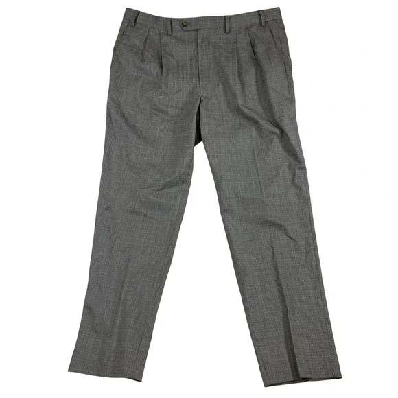 Ralph Lauren Men's 38W x 32L‎ Gray Pleated Classic Dress Pants Formal Business