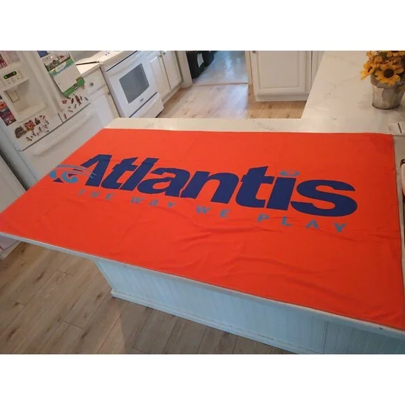 Vintage Atlantis Resort Bahamas Beach Towel OVERSIZED 62